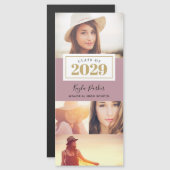 4 Fotomagnetische Afstuderen Aankondiging Kaarten (Voorkant / Achterkant)