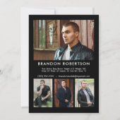 4 Fotomodel Actor 5x7 Comp/Zed Kaart Sjabloon (Voorkant)