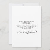 4 Foto's Bridesmaid proposal Kaart Sjabloon (Achterkant)