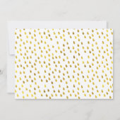 4 Foto's Glamor Licht Gold Rain Save the Date (Achterkant)