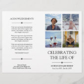 4 Foto's Herdenkingsdienst Funeral Program (Voorkant)