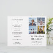 4 Foto's Herdenkingsdienst Funeral Program (Staand voorkant)