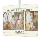 4 Foto's Trouwcollage Modern Zwart & Wit Hart Luchtverfrisser (Links)