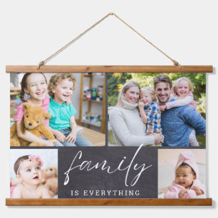 4 Fotoserie is Alles Quote Chalkboard Hangend Wandkleed