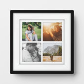 4 Fotovierkante Sjabloon Schaduwingstandaard Fotoplaat (Voorkant)