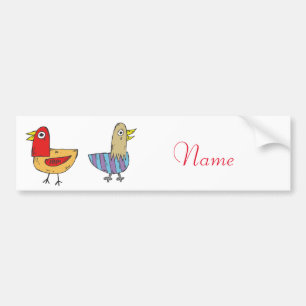 4 Funny Birds Thunder_Cove Bumpersticker