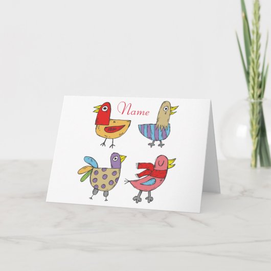 4 Funny Birds Thunder_Cove Kaart (Voorkant)