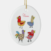 4 Funny Birds Thunder_Cove Keramisch Ornament (Rechts)