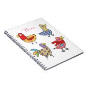 4 Funny Birds Thunder_Cove Notitieboek (Rechterzijde)