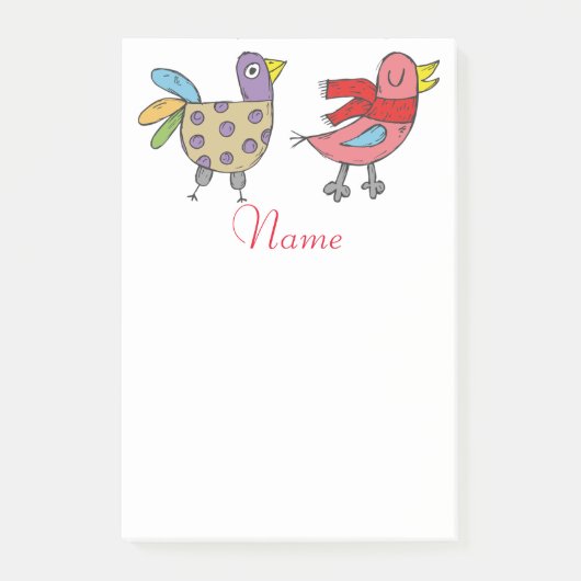 4 Funny Birds Thunder_Cove Post-it® Notes (Voorkant)