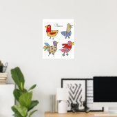 4 Funny Birds Thunder_Cove Poster (Thuiskantoor)