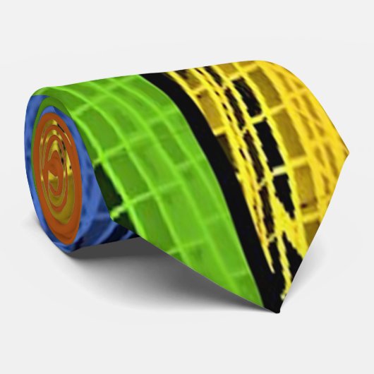 4 Gebouwen Stropdas (Opgerold)