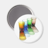 4 Gekleurde Cocktail Shot Bril -Style 6 Magneet (Voorkant / Achterkant)