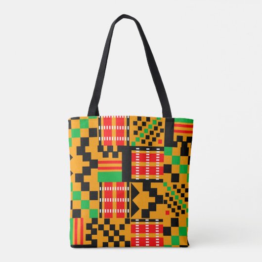 #4 Gepersonaliseerde schoudertas African Print Draagtas (Achterkant)