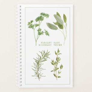 4 HERBES FRAÎCHES 5.5x8.5 Planificateur / Calendri