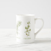 4 HERBES FRAÎCHES Bone China Mug (Droite)