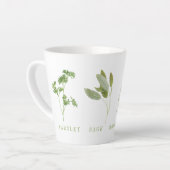 4 HERBES FRAÎCHES Latte Mug (Angle gauche)