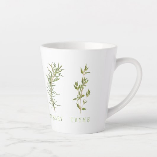 4 HERBES FRAÎCHES Latte Mug (Droite)