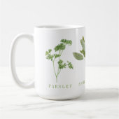 4 HERBES FRAÎCHES Tall White Mug (Gauche)