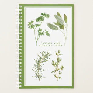 4 HERBES FRESH 5.5x8.5 Planificateur / Vert