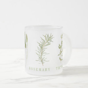 4 HERBES FRESH Mug en Verre Givré