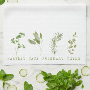 4 HERBS FRAIS Serviette de cuisine
