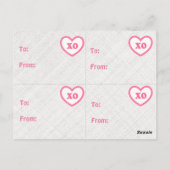 4 Hipster Cool Cat Valentines Cartes (Dos)