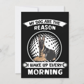 4 Honden Zijn De Reden Dat Ik Elke Ochtend Wakker Kaart