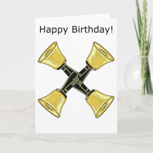 4-in-hand - Happy Birthday-kaart Kaart