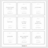 4-inch Home Storage Packing Shipping Label Sticker (Vel)