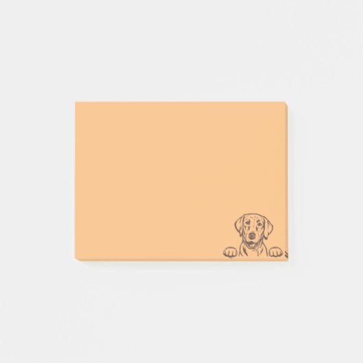 4-inch x3-inch Chocolade Lab Post-it Notes (Voorkant)