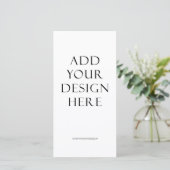 4-inch x8-menu & programmaafdrukken bedankkaart (Staand voorkant)