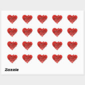 4 Jaar Hart Sticker (Vel)