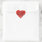 4 Jaar Hart Sticker (Tas)