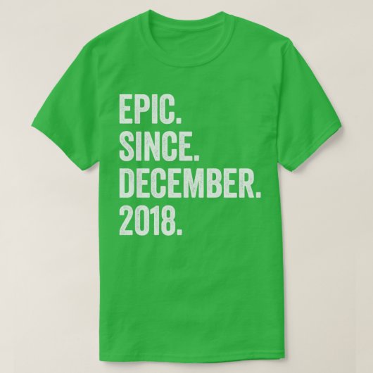 4 jaar Oud december 2018 4e verjaardag3 T-shirt (Design voorkant)