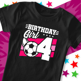 4 Jaar Oud Voetbal Football Feest 4e Verjaardag Me T-shirt