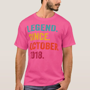 4 jaar oude cadeautjes sinds oktober 2018 4th Bi T-shirt