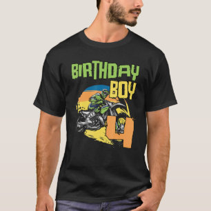 4 jaar oude Dirt Bike Birthday Party Motocross Mx T-shirt