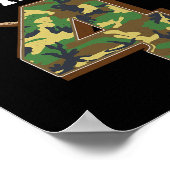 4 jaar oude jager op de vierde verjaardag van de g poster (Hoek)