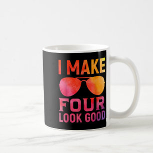 4 jaar oude kinderen Verjaardag Quote Graphics Gra Koffiemok