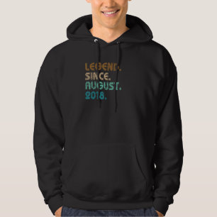 4 Jaar Oude Legende Sinds Augustus 2018 4de Verjaa Hoodie