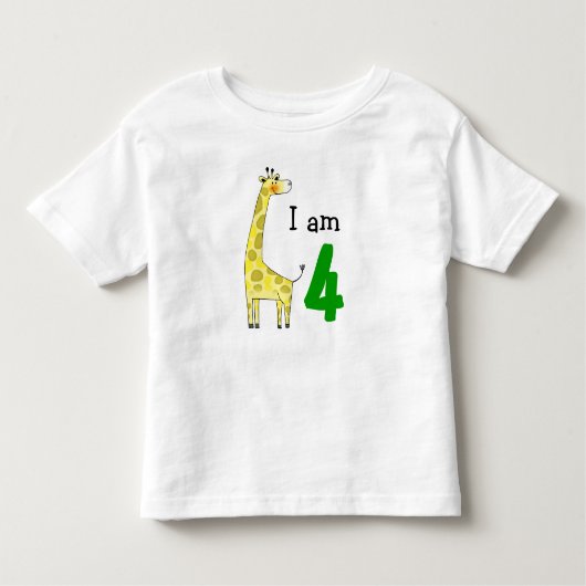 4 jaar oude verjaardag jongen / meisje cadeau (leu kinder shirts (Voorkant)