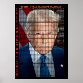 4 JAAR TRUMP VERSTREKCALENDER POSTER