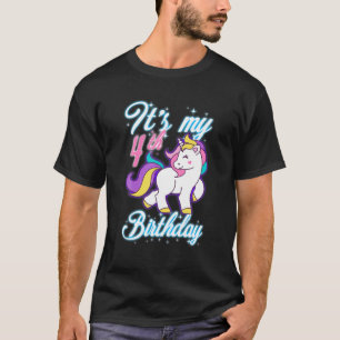 4 jaar Unicorn Outfit, mijn vierde verjaardag. T-shirt