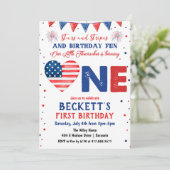 4 juillet 1er anniversaire Invitation (Debout devant)