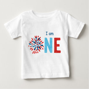 4 juillet 1er anniversaire T-shirt bébé