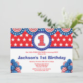 4 juillet 1er Invitation à l'anniversaire (Debout devant)