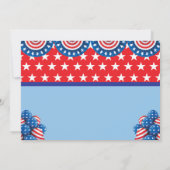 4 juillet 2e Invitation d'anniversaire (Dos)