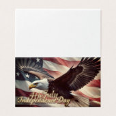 4 juillet aigle avec drapeau américain (Outside Unfolded)