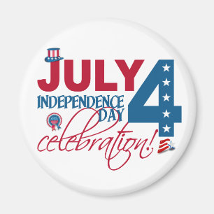 4 JUILLET Aimant de fête